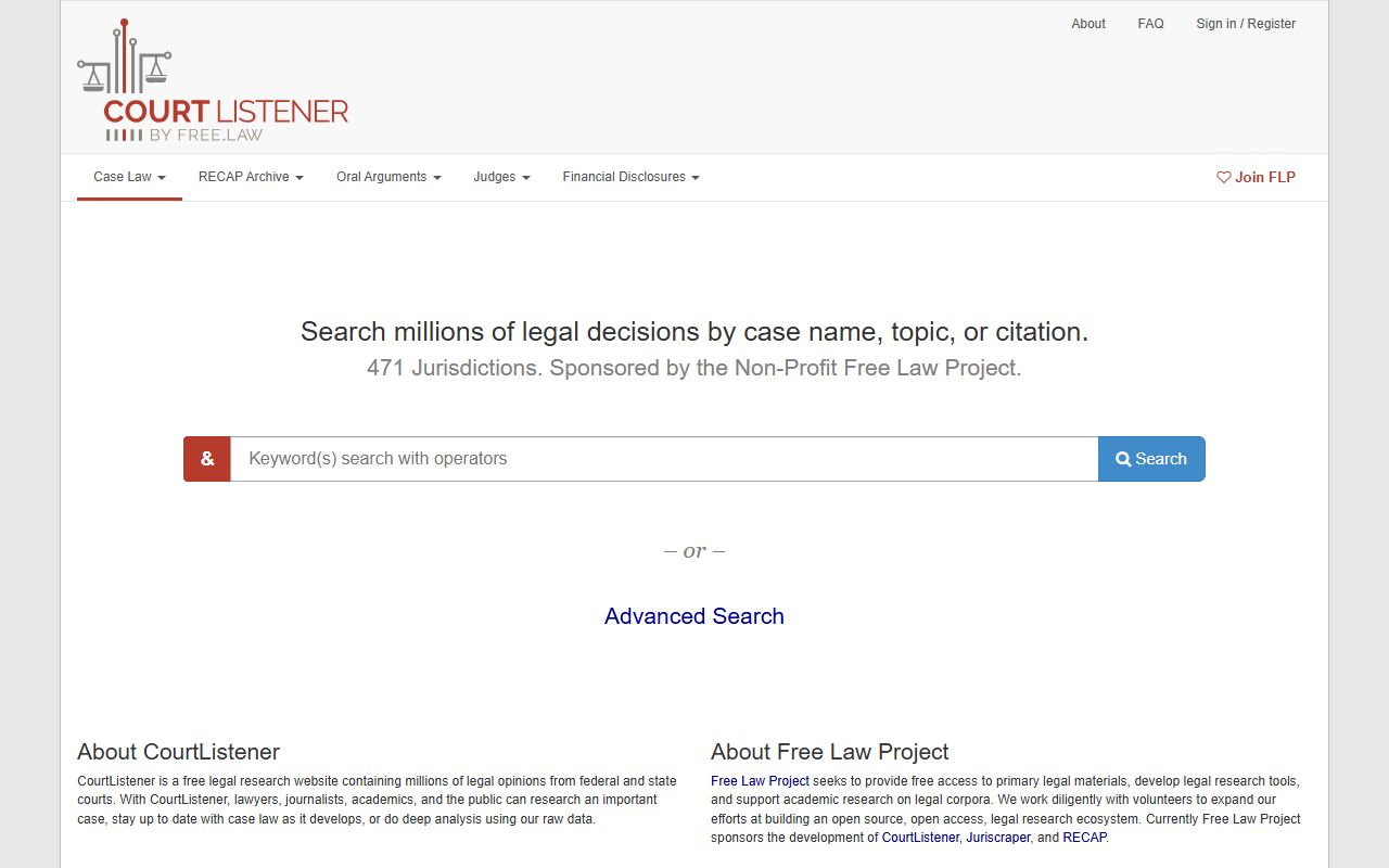 Pettis County court records CourtListener legal search source