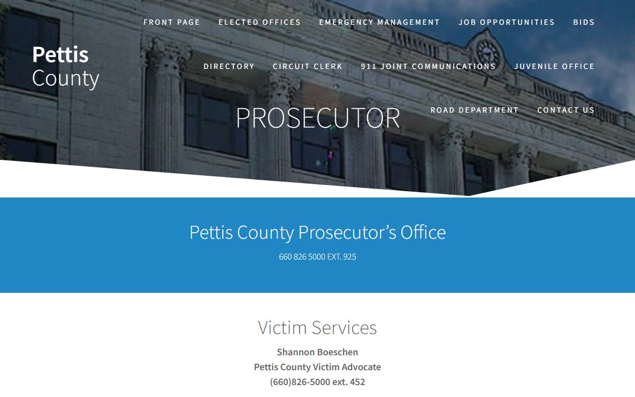 Pettis County criminal court records prosecutor source