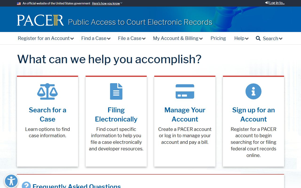 Pettis County Circuit Court records PACER federal access distinction