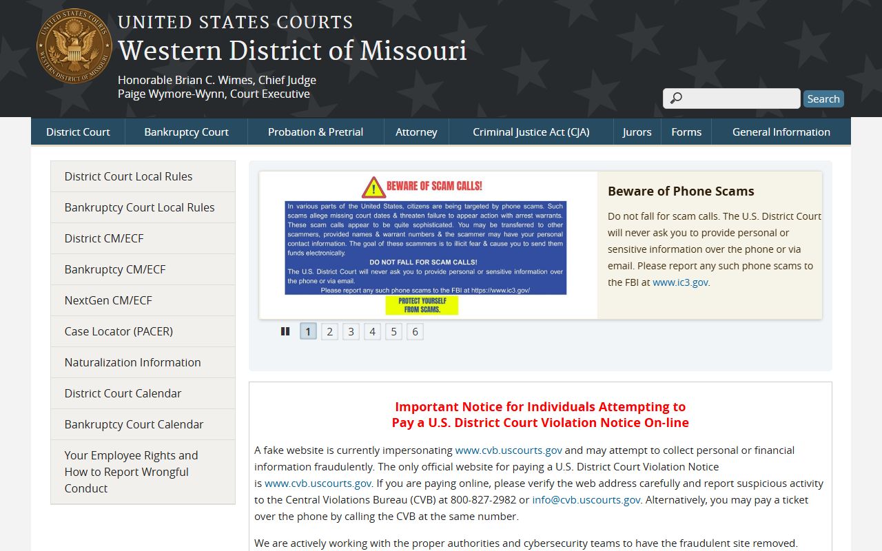 Pettis County Circuit Court records federal court distinction