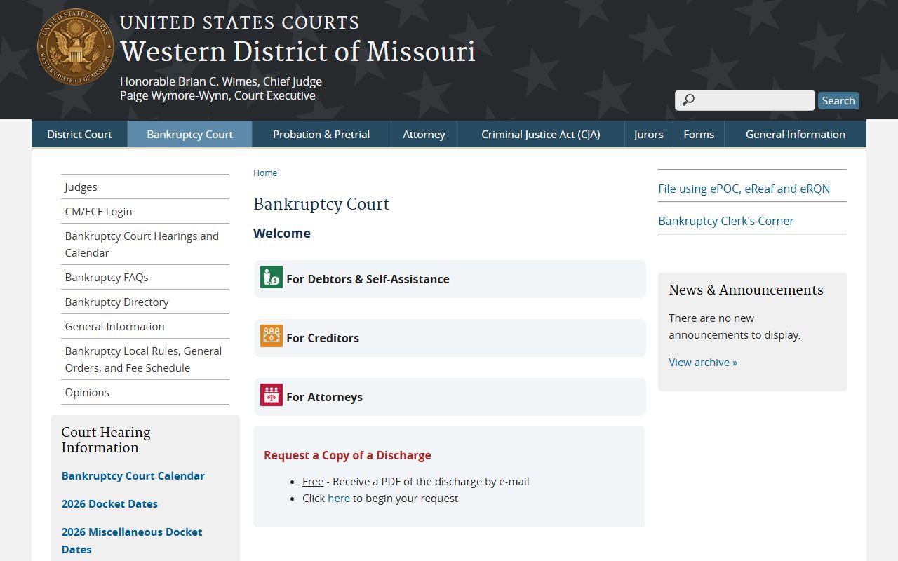 Pettis County Circuit Court records bankruptcy court distinction